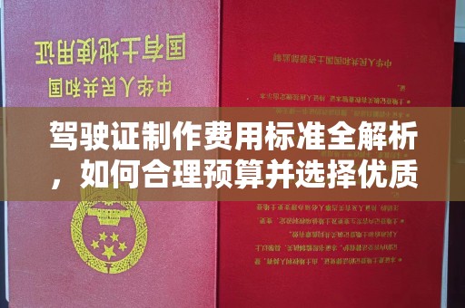 新田驾驶证制作费用标准全解析，如何合理预算并选择优质服务？