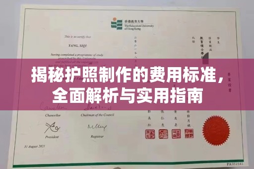 新田揭秘护照制作的费用标准，全面解析与实用指南
