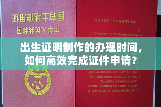 新田出生证明制作的办理时间，如何高效完成证件申请？