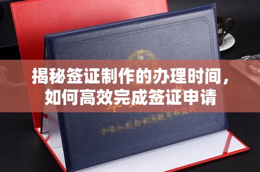 新田揭秘签证制作的办理时间，如何高效完成签证申请