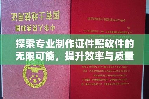 新田探索专业制作证件照软件的无限可能，提升效率与质量